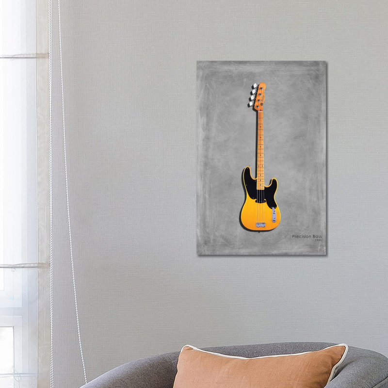 Fender Precision Bass '51 by Mark Rogan - Wrapped Canvas Print, 66.04 cm H x 45.72 cm W x 3.175 cm D