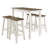 Poppy-Jo 4 - Person Pine Solid Wood Top Four Leg Base Dining Set-61354391