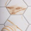 Carreau de mosaïque en porcelaine alvéolaire pour mur et plancher 4 po x 4 po Perfection-94848063