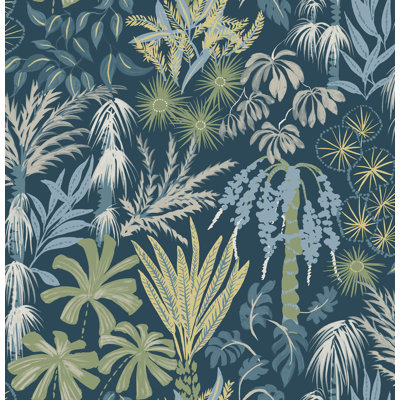 Star Flower Floral Trail Wallpaper