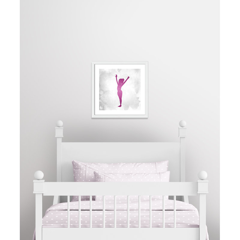 Gymnastique 2, H 22,5 po x l 22,5 po x P 0,63 po, Cadre blanc