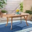 Table en bois de 70 po avec une finition en forme de A