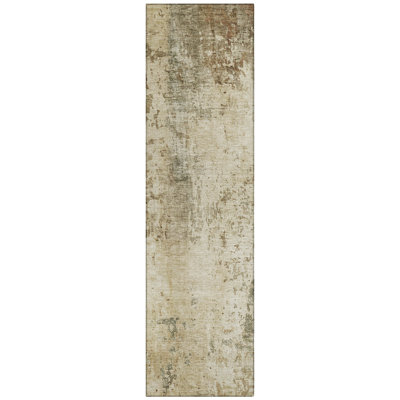 Machine Washable Indoor/Outdoor Chantille ACN2869 Abstract Rug
