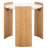 Kynisha Travertine Accent Table