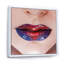 Beautiful Women Lips With Bright Lipstick - Print on Canvas-59844064-59844065