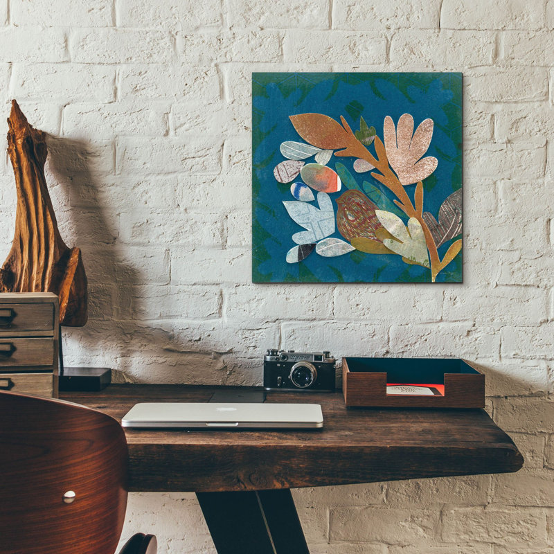 «Nesting Birds 2» par Candra Boggs, art mural en verre acrylique, H 12 po x l 12 po x P 0,13 cm