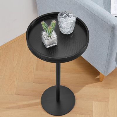 Small Pedestal Table Martini Table Modern Accent Table Side Table