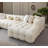 Iris Ivory Boucle Double Chaise Sectional