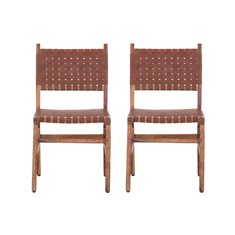 Ensemble de 2 chaises de salle à manger en bois sans les tables