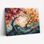 Art mural sur toile Gallery Wrap pour le salon, la chambre à coucher, le bureau ou le vestibule - décoration murale décorative avec arbre d'automne