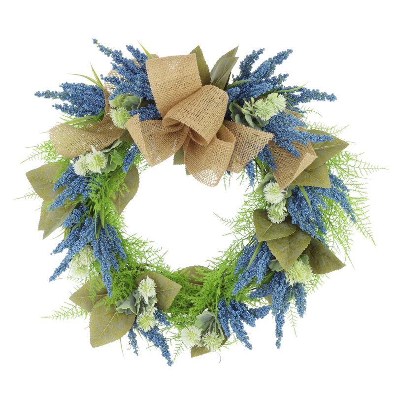 24'' Wreath Arranged with Heather and Thistle