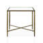 Ensemble de 3 tables basses en métal martelé à motif en X de style moderne Lalia-125808165-125808163