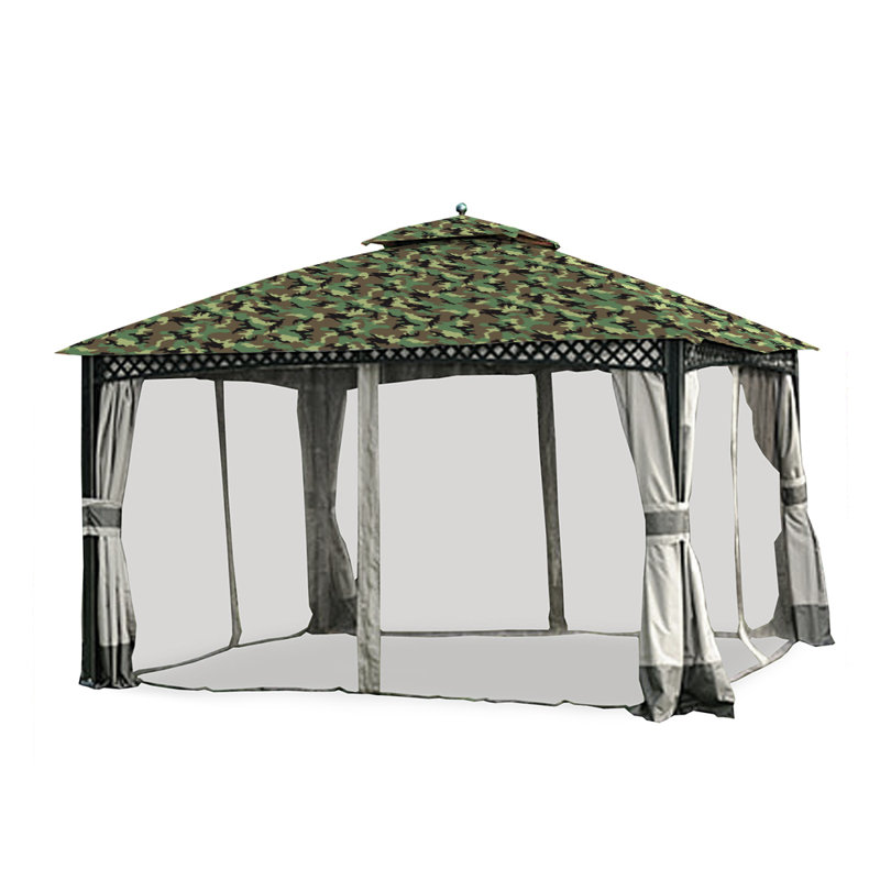 Garden Winds Fabric Replacement Canopy for Gazebo, Camo Green