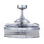 Ventilateur de plafond à pales rétractables de 122 cm (48 po) avec lumière et télécommande, ventilateur de plafond moderne Fandelier, technologie de conception brevetée, pales plus robustes et plus épaisses, chromé-320471022