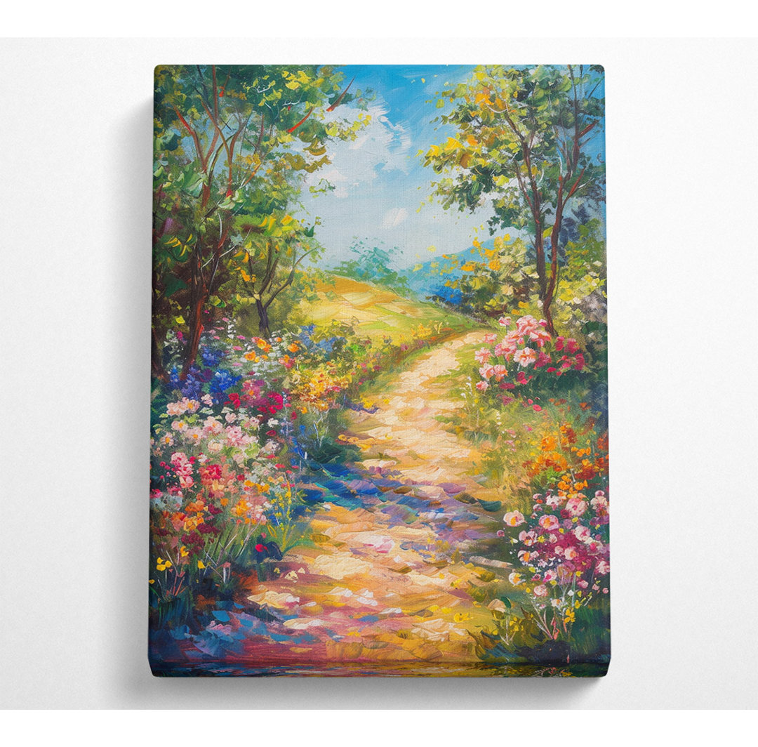 Autumn Woodland Walk Bloom - Kunstdrucke auf Leinwand ohne Rahmen