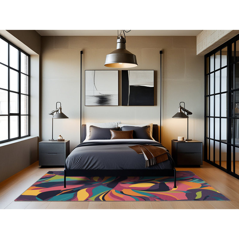 Tapis Techno Glimmer, Rond 4 pi