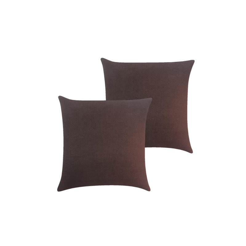 Lanie Accent Pillow, Square 18", Dark Brown