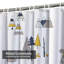 Rideau de douche avec 12 crochets-1763579809