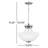 Geary Small Two Light Semi-Flush Convertible Pendant from Generation Lighting -2015325539