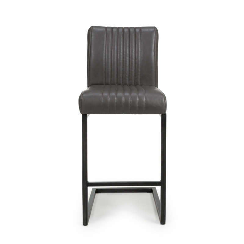 Hinde Upholstered Counter Stool with Metal Frame