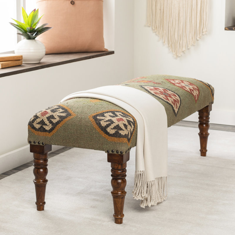 Tabit Rustic Geometric Bench