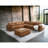 Modern Sofa Brighton Modular Wedge, Graleather