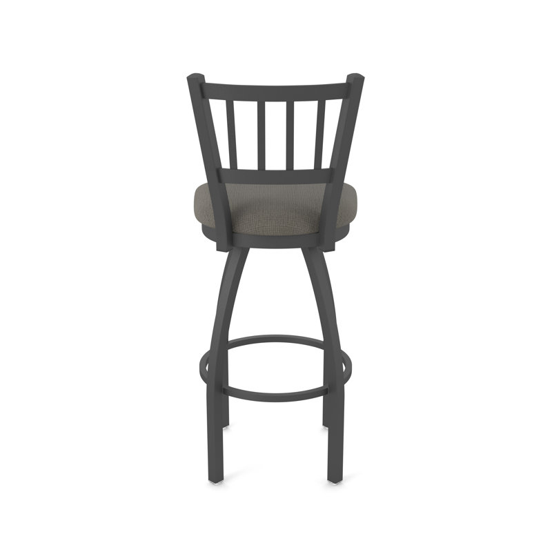 Tabouret pivotant 810 Contessa, Tissu - graphique calice, Étain, Très grand (siège d'une hauteur de 36 po)