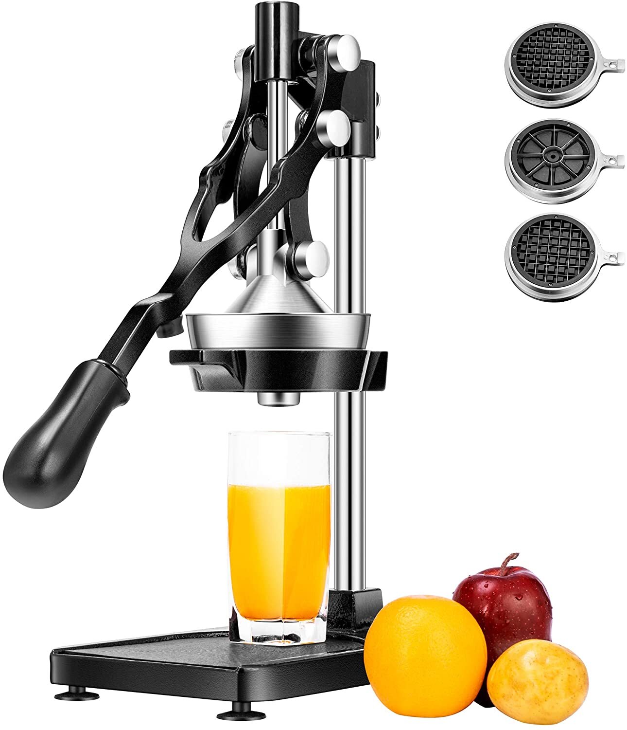 Wovilon Small Manual Juicer Handheld Fresh Juice Squeezer Heavy Duty Metal  Extractor Citrus Fruit Press Presser Reamer No Seed Pulp Drink Home