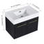 Meuble-lavabo mural 30 po avec lavabo, lavabo en résine à rebords épais, ensemble KD-1372104932
