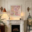 Art mural carré moderne Mid-Century pour salon-133411084