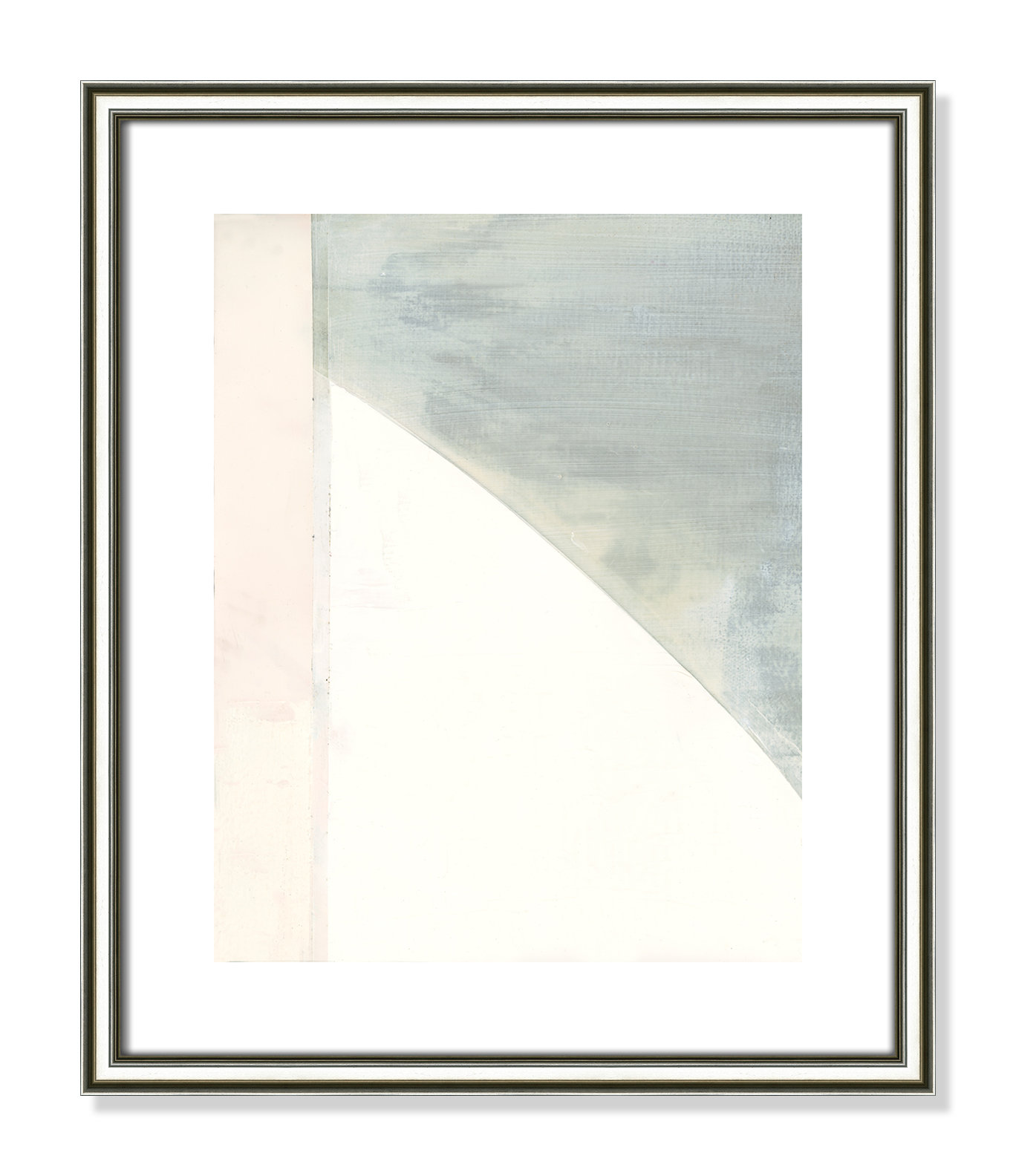 Alexandria "In Neutral I" Painting by Cartissi, 19" H x 16" W x 0.88" D, Silver Framed Paper