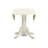 3 Piece Dining Room Furniture Set Contains a Round Kitchen Table with Dropleaf and 2 Dining Chairs, 42x42 Inch, Linen White-1626020921-1614439977