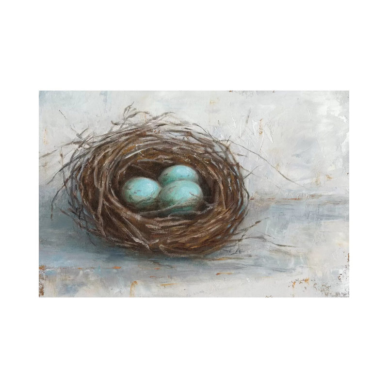 Rustic Bird Nest I by Ethan Harper - Wrapped Canvas Painting, 152.5 cm H x 101.5 cm W