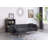 86.5"W Dark Gray Fabric Sectional Sofa Chaise
