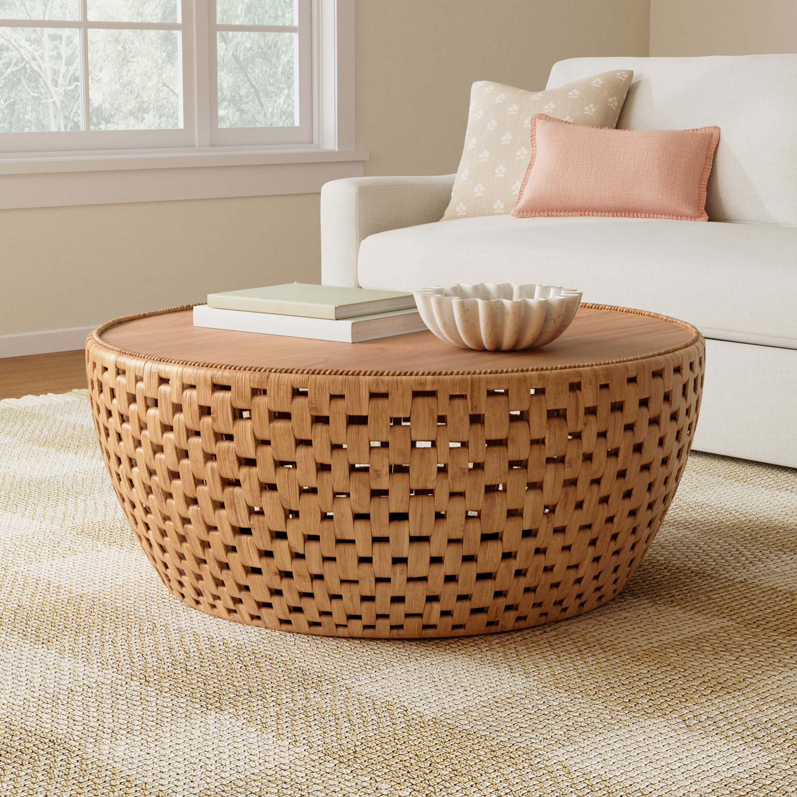 Etherea Solid Wood Coffee Table