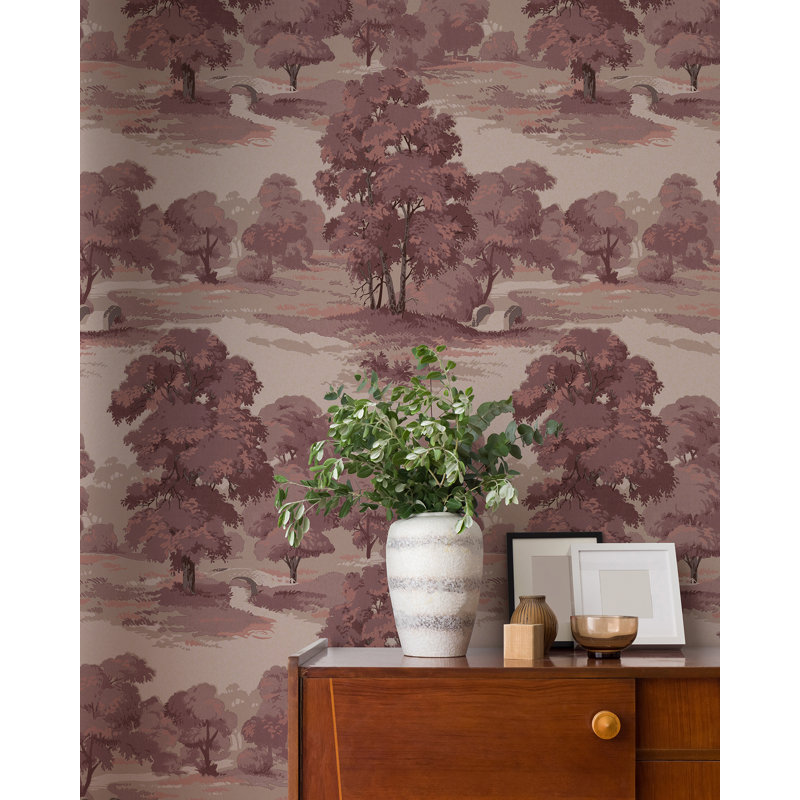 Papier peint Sherwood Glade, Rouge