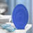 Kymya Radiant Blue Ribbed Ceramic Vase-1523837208