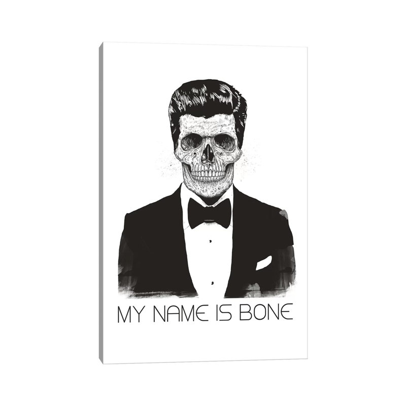 My Name Is Bone by Balazs Solti - Wrapped Canvas Gallery-Wrapped Canvas Giclée, 20.32 cm H x 30.48 cm W