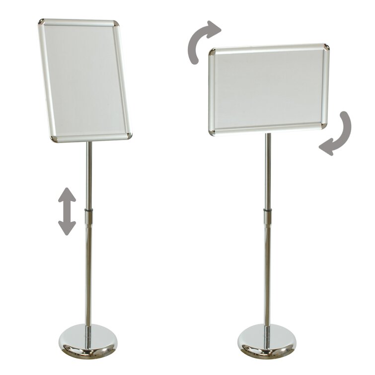 Specialty Store Services 11X17 Sign Floor Stand With Adjustable Display   Snap Frame Wayfair Canada