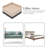4Pcs Bed Risers Furniture Riser Desk Table Height Lifter Heavy Duty Furniture Lifter
