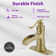 Single-Hole Single-handle Bathroom Faucet with Drain Assembly