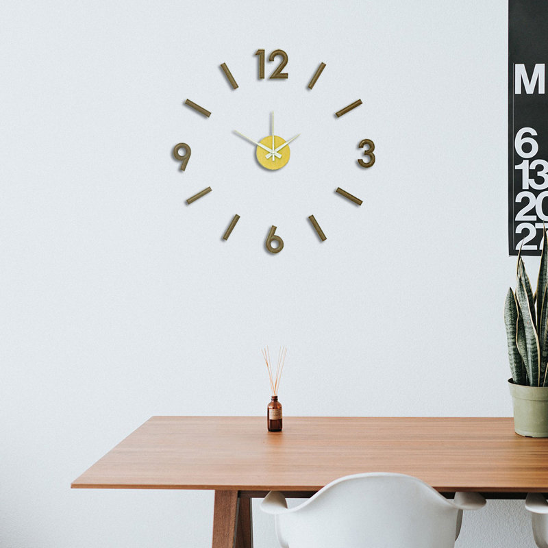 Hutzler Wall Clock, Brown