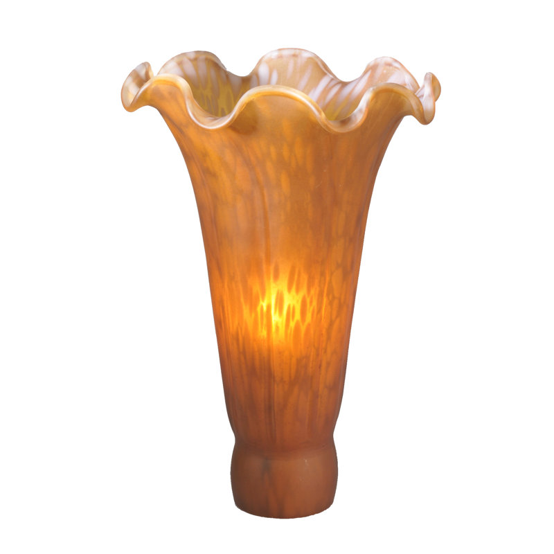 3"W X 5"H Amber Lily Shade, Amber, 5" H x 3.5" W x 3.5" D