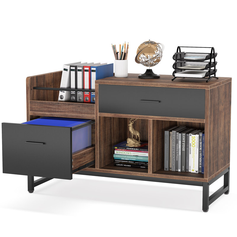 Gustavus 39.37'' Wide 2 - Drawer Filing File Cabinet