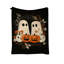 Jeté d'Halloween en molleton doux et douillet à motif de citrouille, impression de poids chaud, couverture pour canapé, chambre à coucher, automne, Halloween