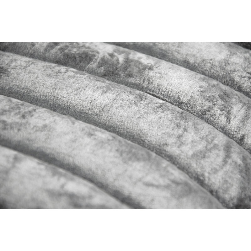 Channel Velvet Quilt, Gray, King Quilt