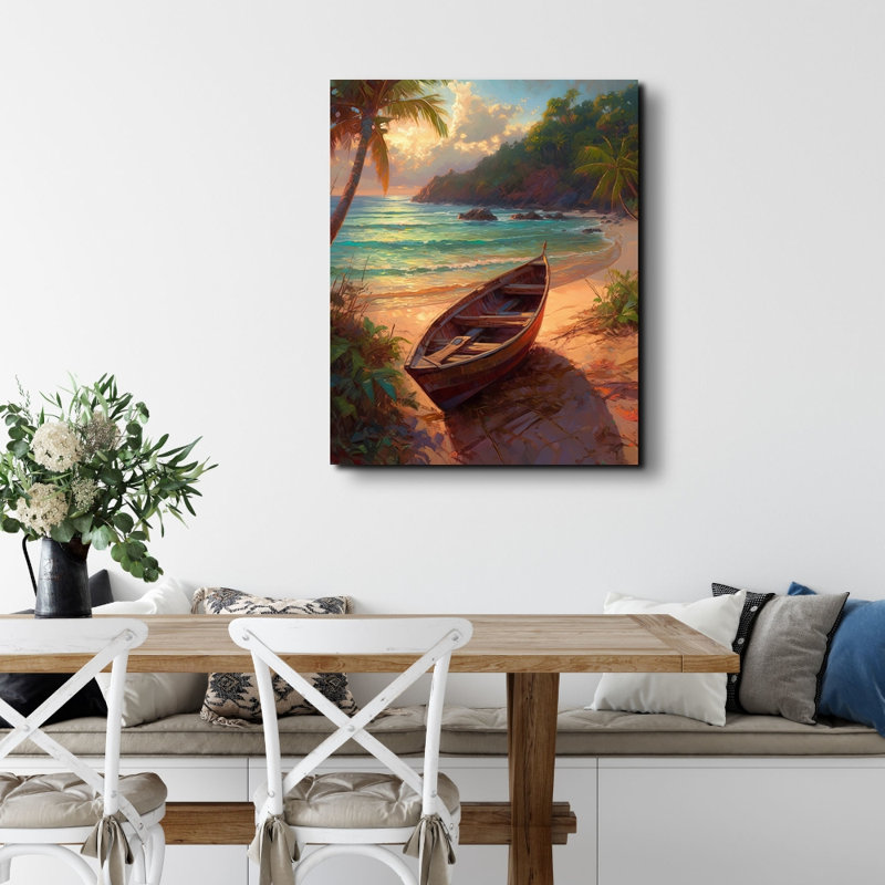 «Craton a Break from the Wake I» par Maki, reproduction d'art sur toile tendue, H 18 po x l 15 po x P 1,5 po