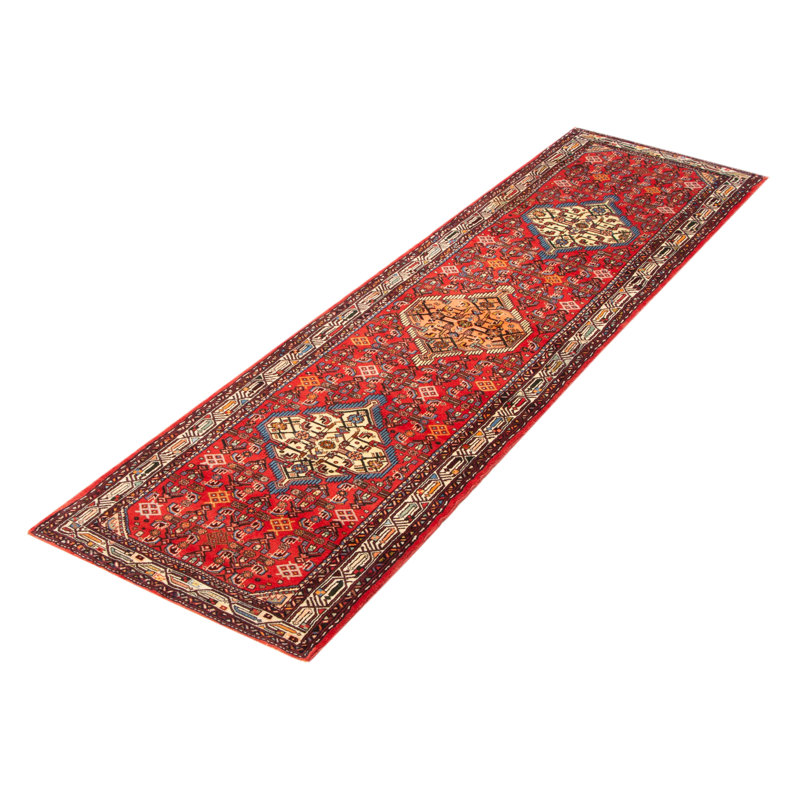 Tapis rouge noué à la main One Of Kind Konya 2 pi 8 po x 9 pi 8 po