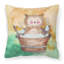 Coussin décoratif intérieur/extérieur aquarelle de bain hibou-1452908612