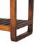 Banc de rangement rembourré en cuir Mellan